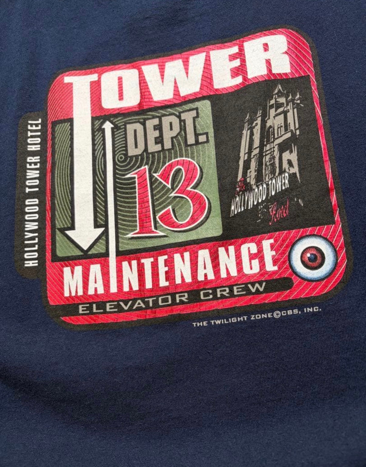 Disney official staff T-shirt tower of terror スタッフTシャツ 希少 L