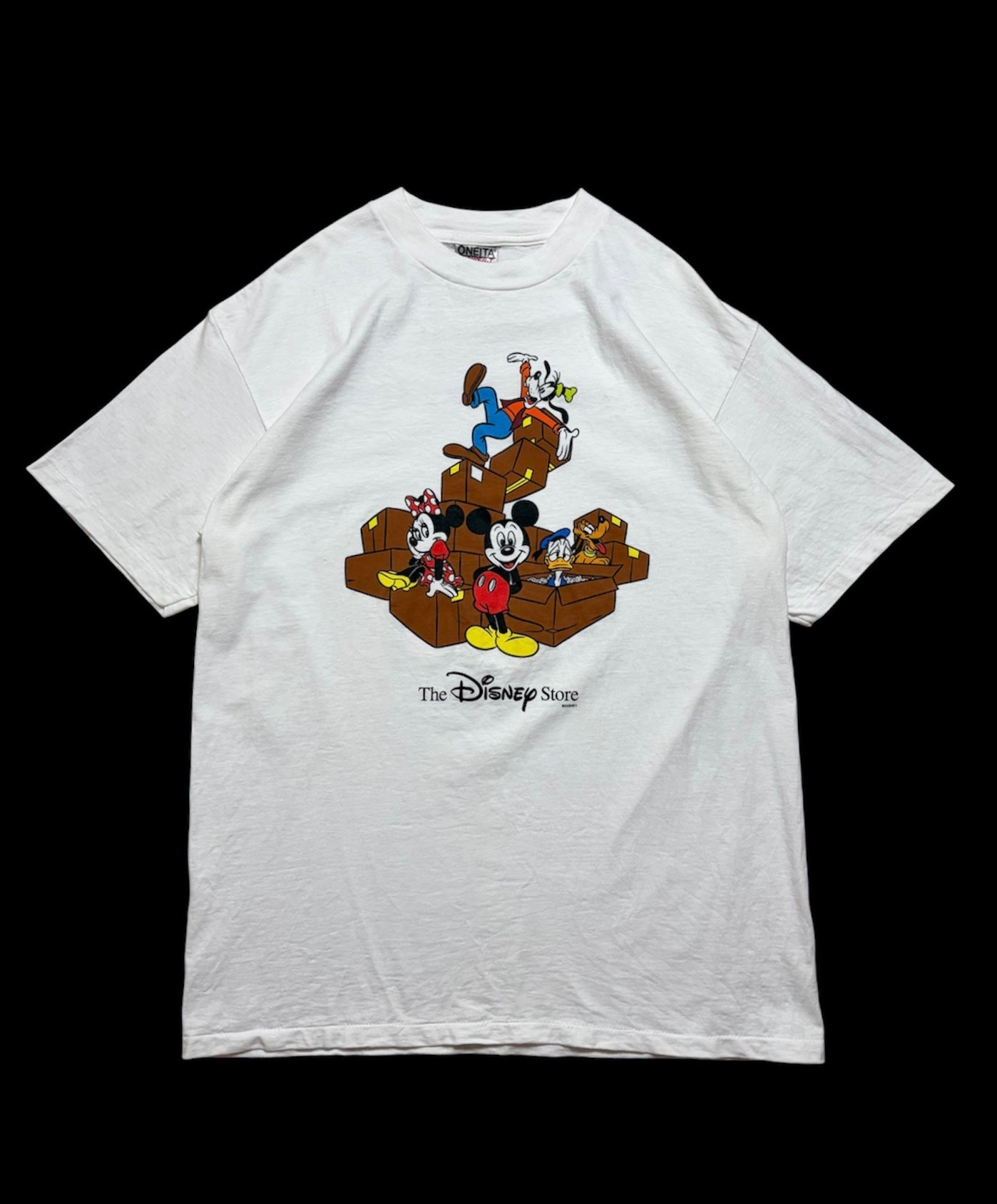 90's The Disney Store "Grand Opening Team" Staff Tee / ONEITA POWER-T / Single Stitch / L