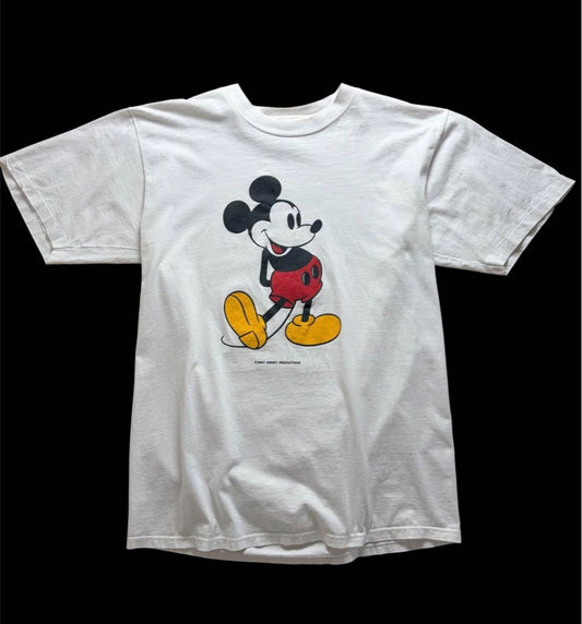 90s Disney official T-shirt ミッキーマウス　L ビンテージ USA製