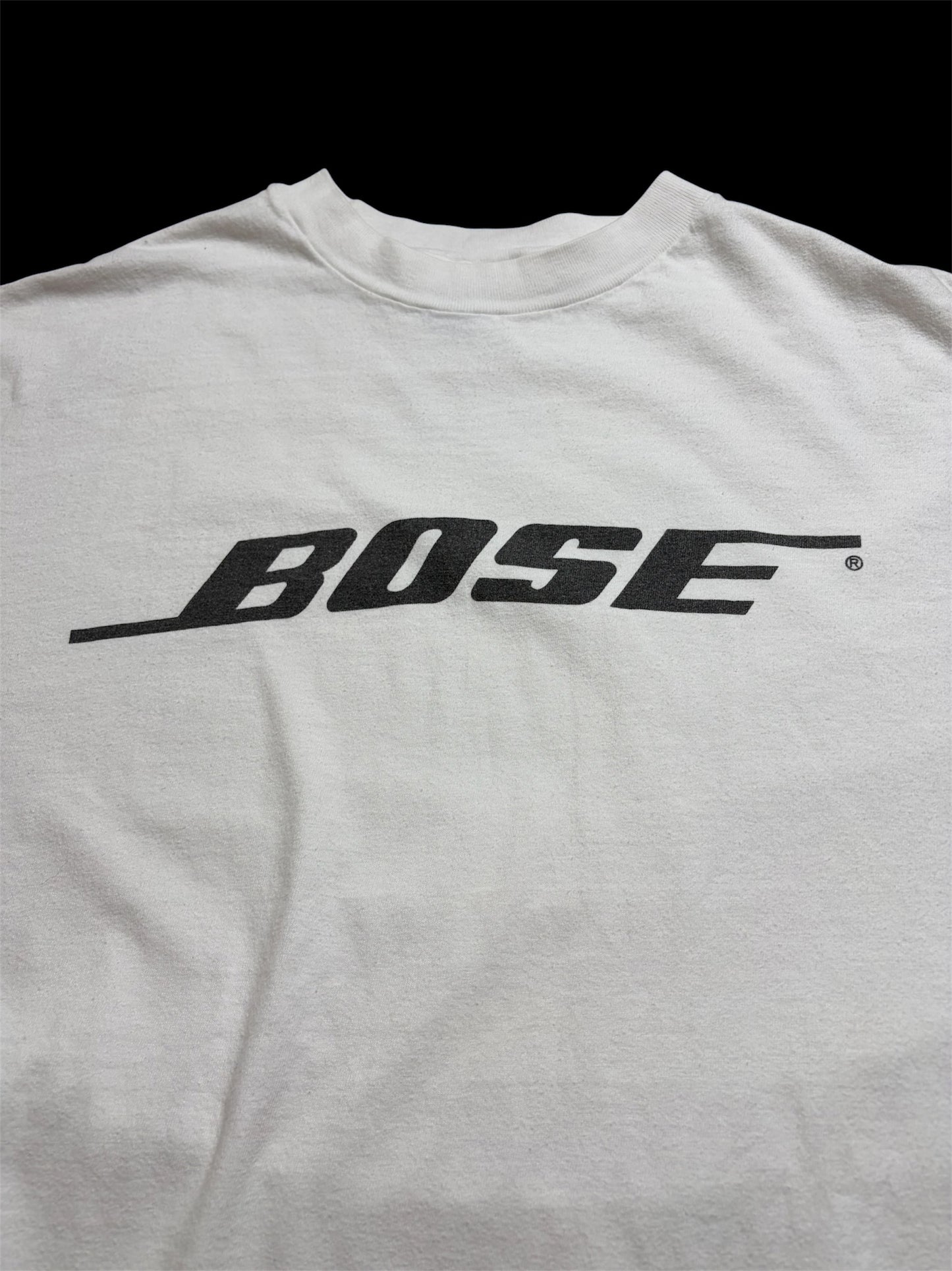 Vintage 90s BOSE Logo T-Shirt — Hanes Beefy-T Made in USA — XL