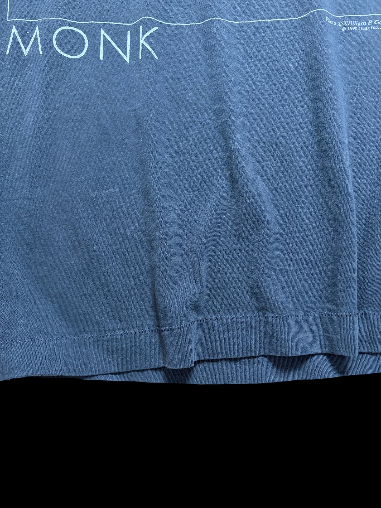 90s Thelonious Monk Photo Tee — Gear Inc. 1990 / Fruit of the Loom Made in USA