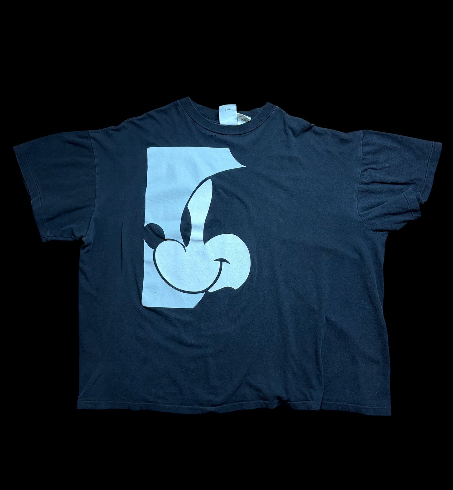 vintage Disney T- shirt ミッキー　横顔　Tシャツ　シングルステッチ