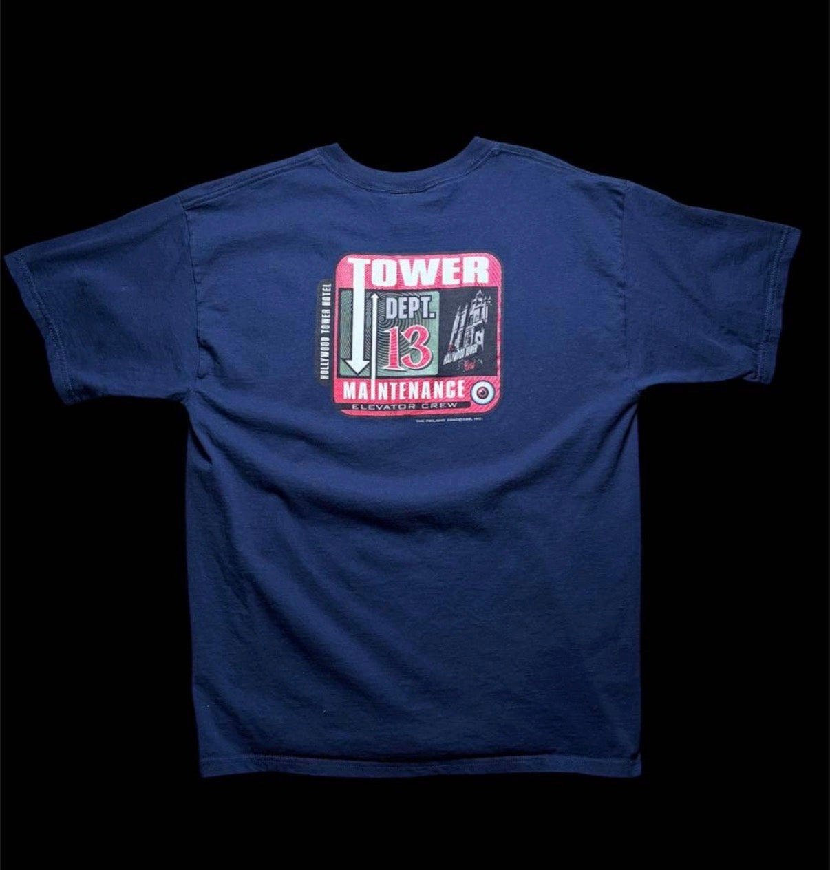 Disney official staff T-shirt tower of terror スタッフTシャツ　希少　L