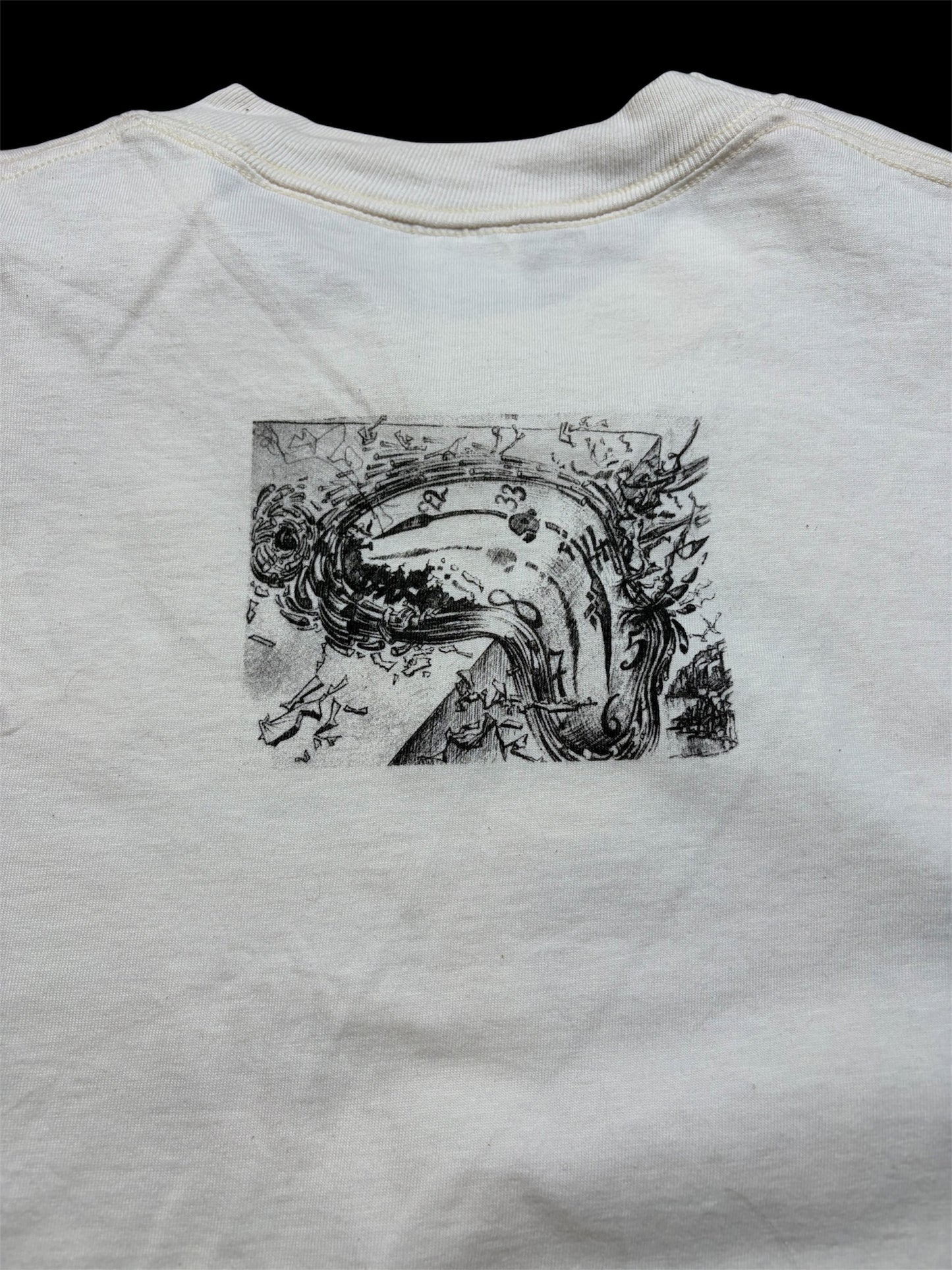 Vintage 90s Salvador Dali “Not Mad” Quote Art T-Shirt — Jerzees Made in USA — L