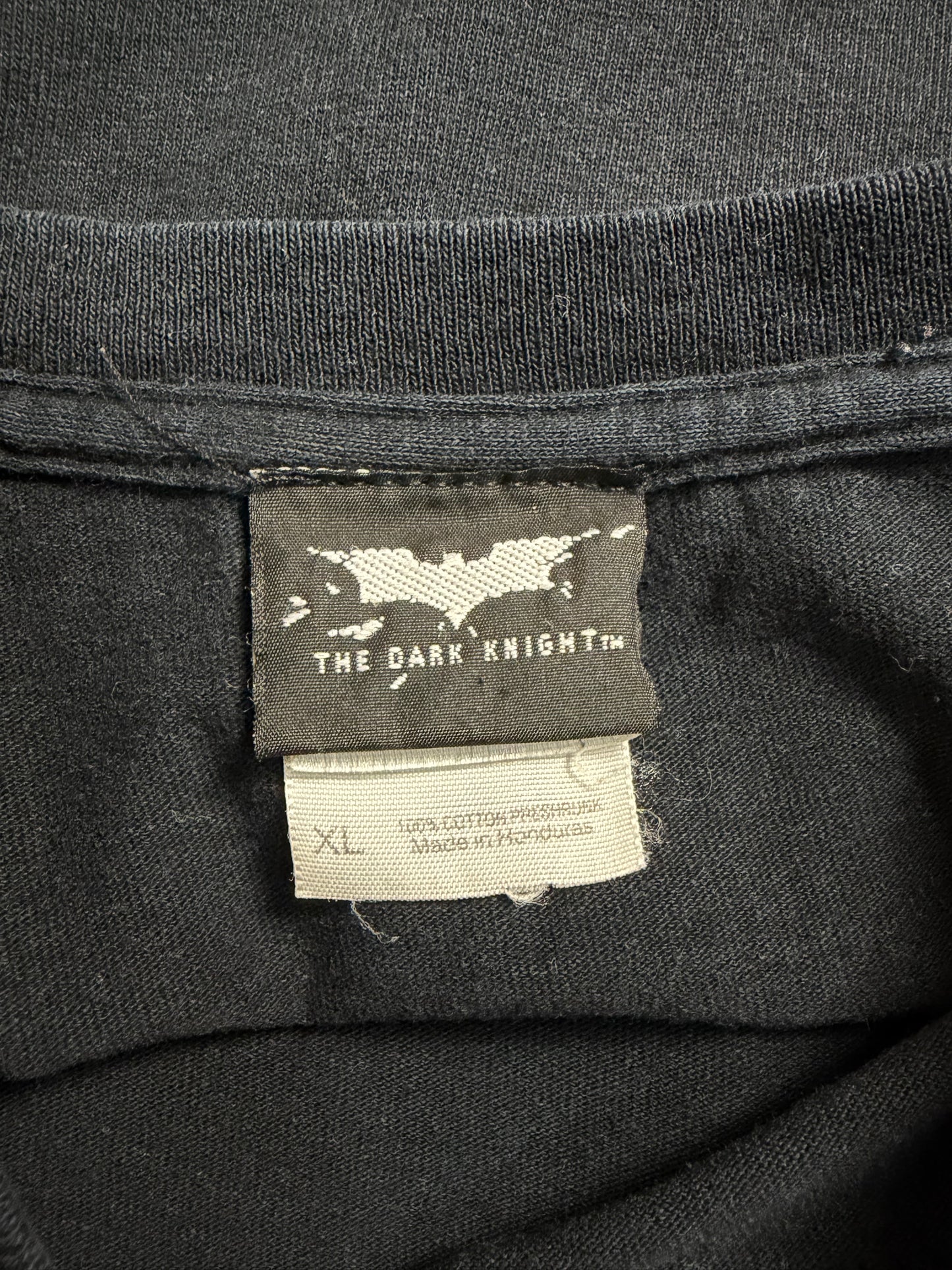 2008 The Dark Knight Joker Tee Official DC Comics Movie T-Shirt Faded Black/XL