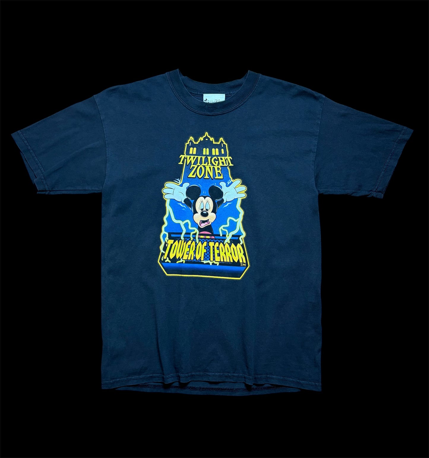 00's Walt Disney World "TWILIGHT ZONE TOWER OF TERROR" Tee / Mickey / Made in Honduras / Youth XL