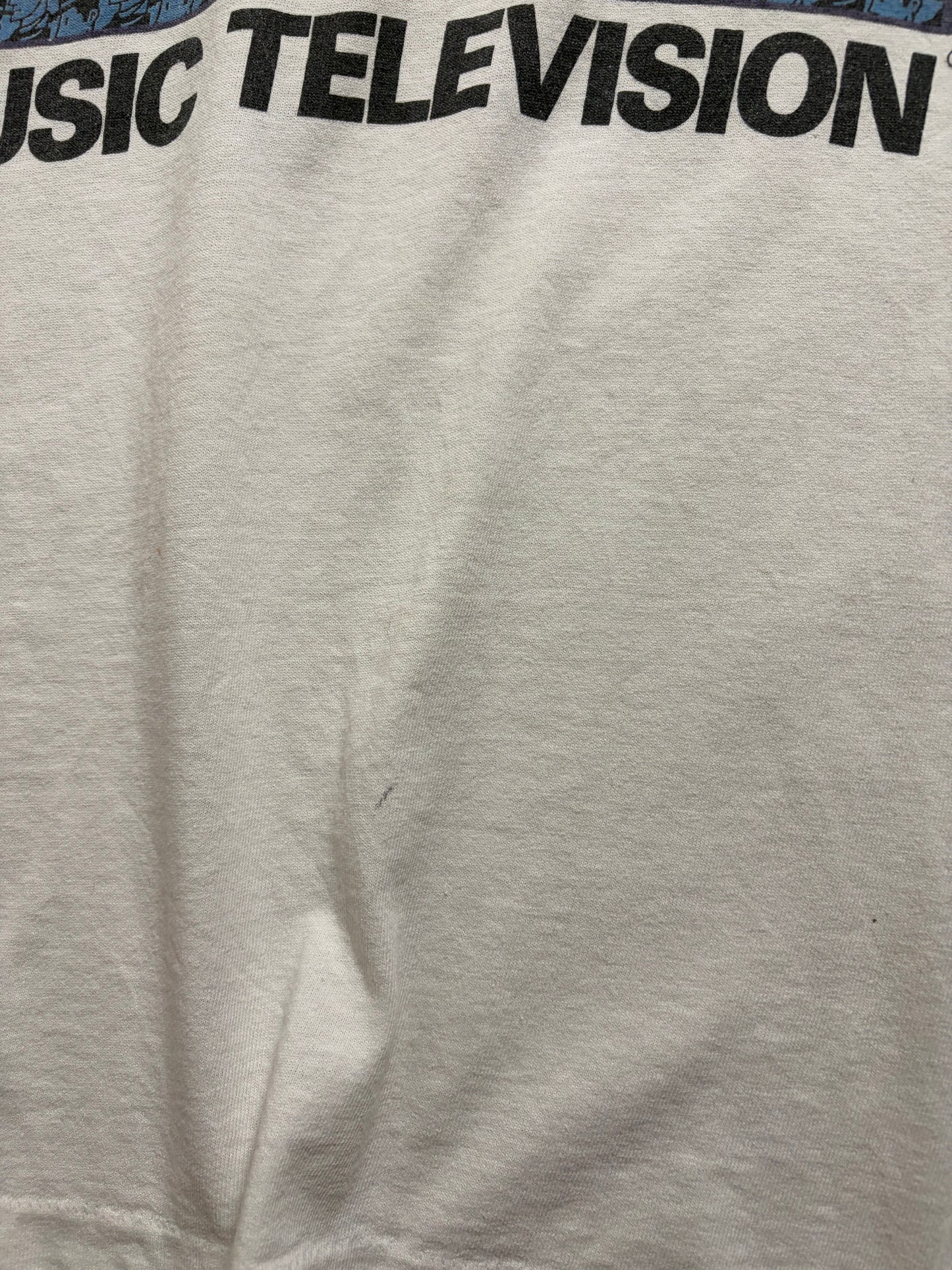 Vintage 90s MTV Music Television Logo T-Shirt — Fruit of the Loom Made in USA — L