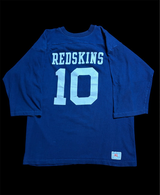 70s Champion Products Inc. “REDSKINS #10” Football Jersey Tee XL — Made in USA