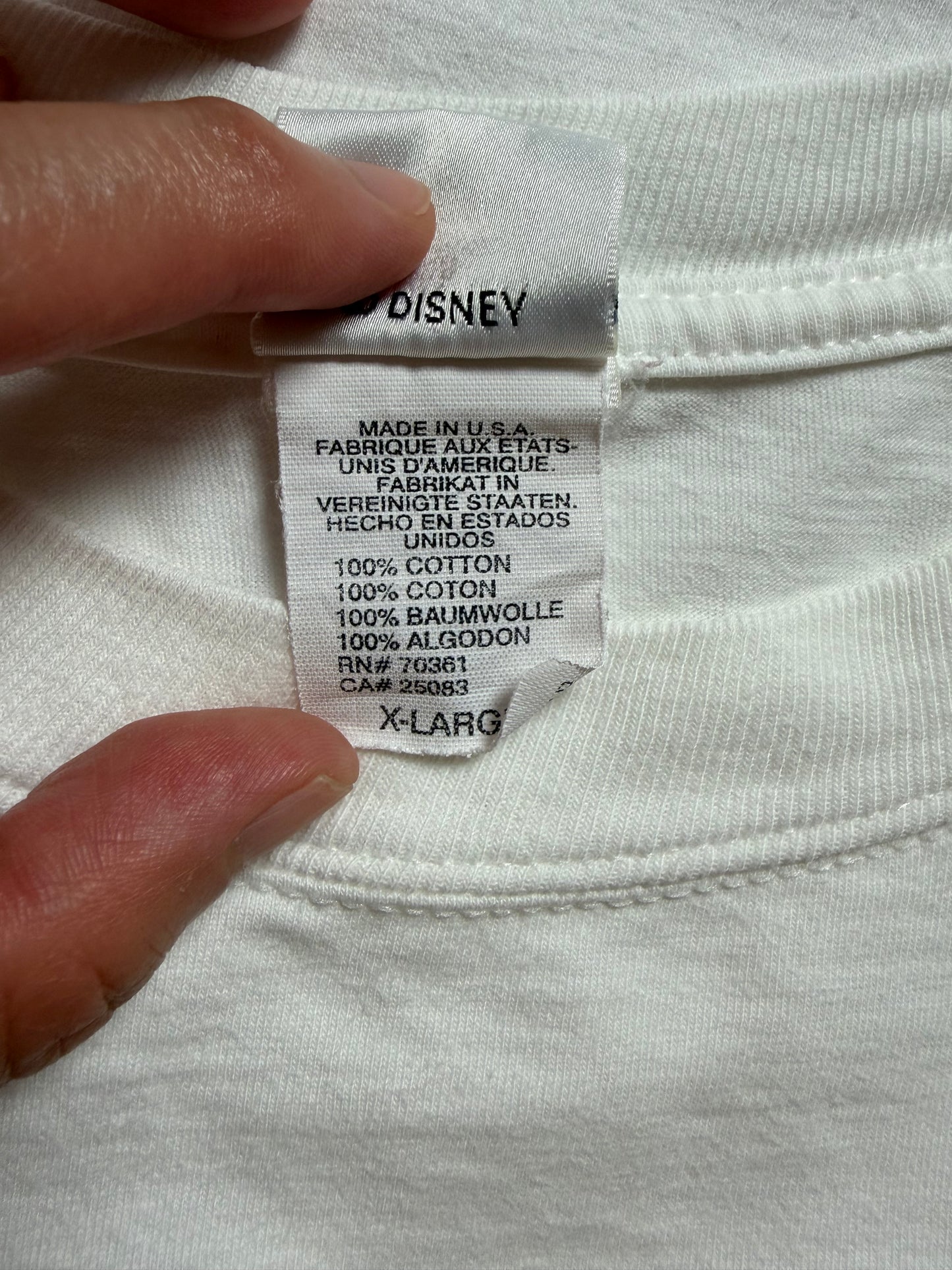 90's The Disney Store "HAVE A BLAST! HAPPY 4TH OF JULY!" Tee / Made in USA / XL