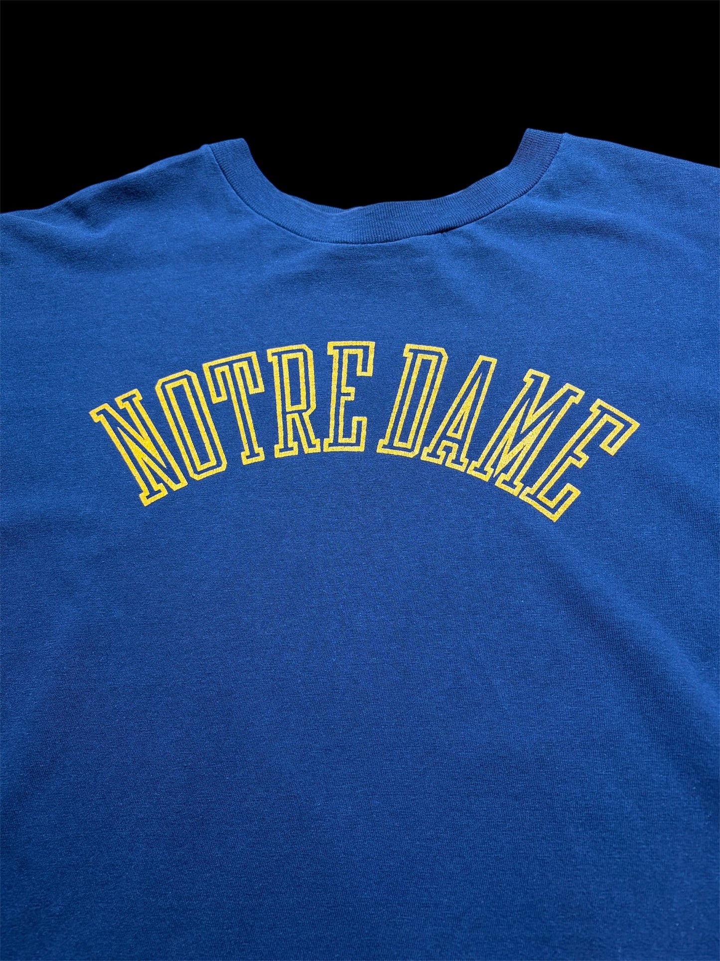 80s-90s Champion 'NOTRE DAME' College Tee XL — Made in USA