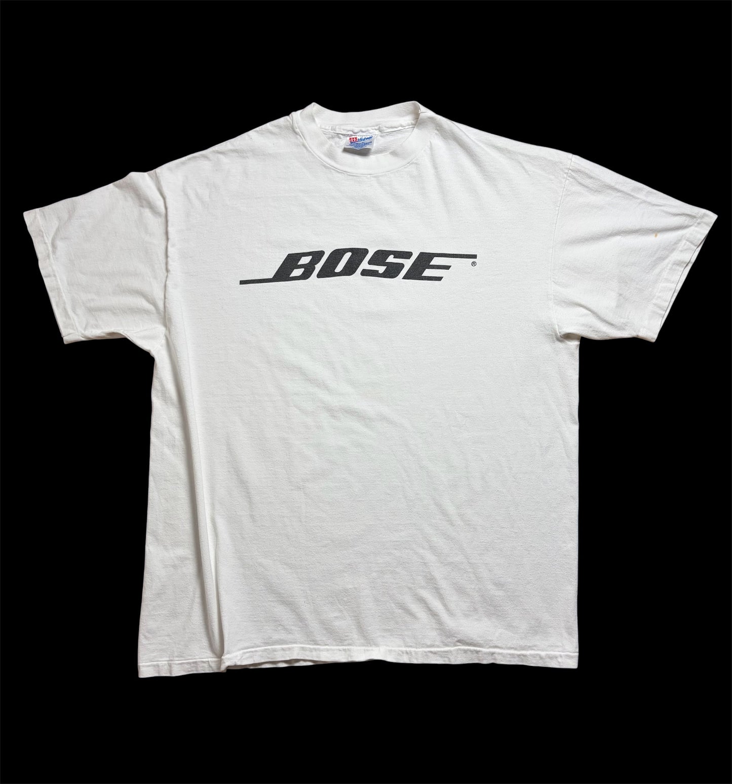 Vintage 90s BOSE Logo T-Shirt — Hanes Beefy-T Made in USA — XL