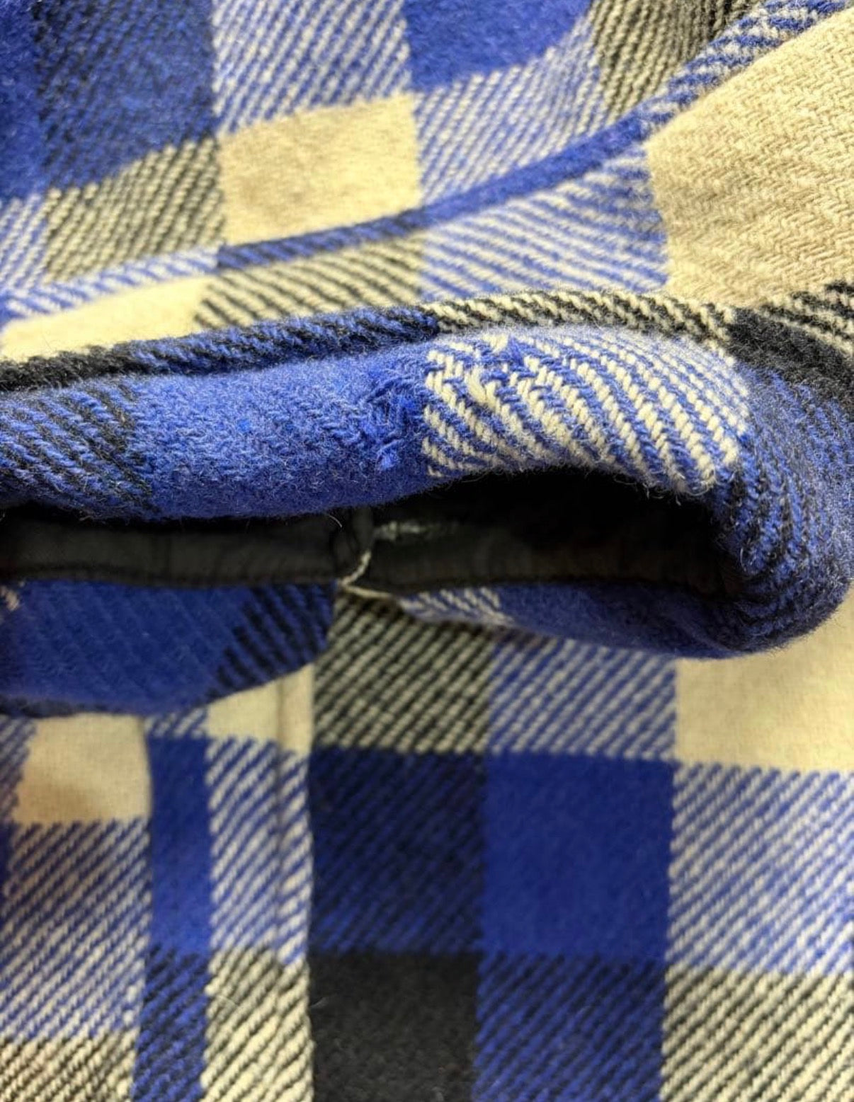 60s  VINTAGE wool  shirt ブロックチェック　シャツ　ビンテージ
