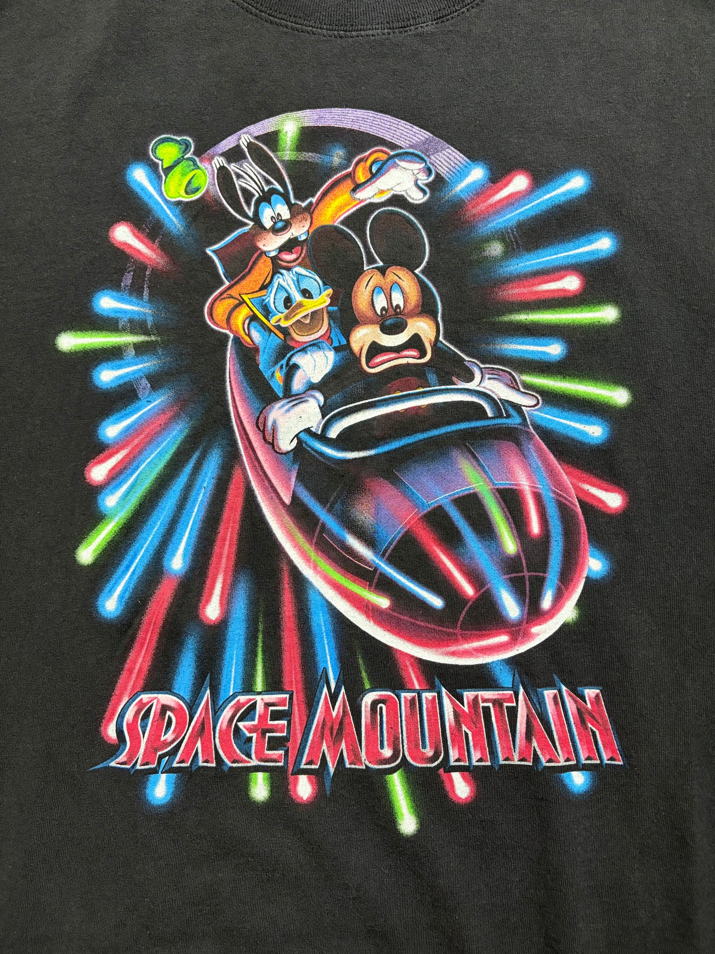 90-00's Disney "SPACE MOUNTAIN" Tee / Double Stitch / L