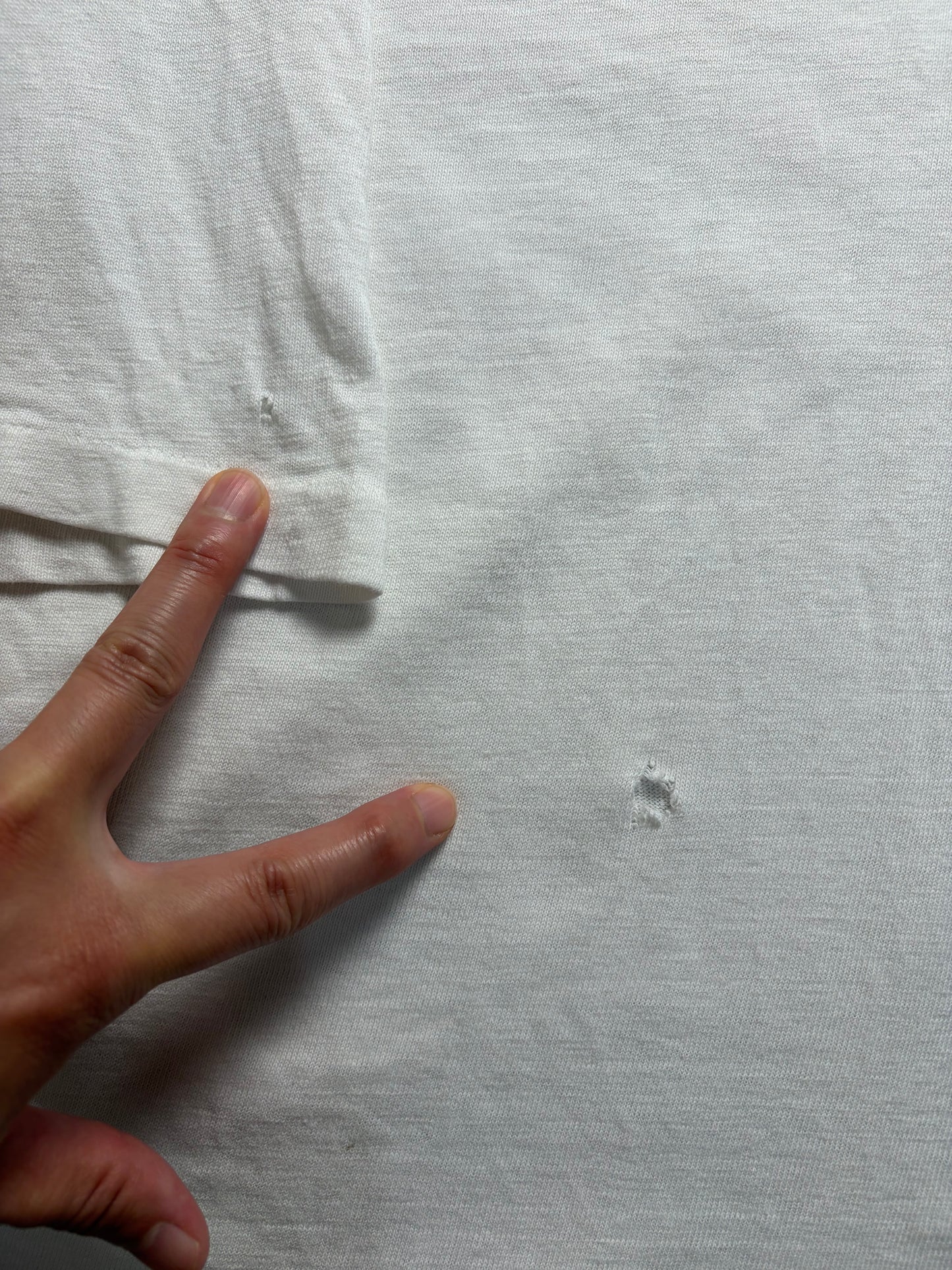 70s Champion Products ‘MONACHE’ Cotton Football Tee L — Made in USA