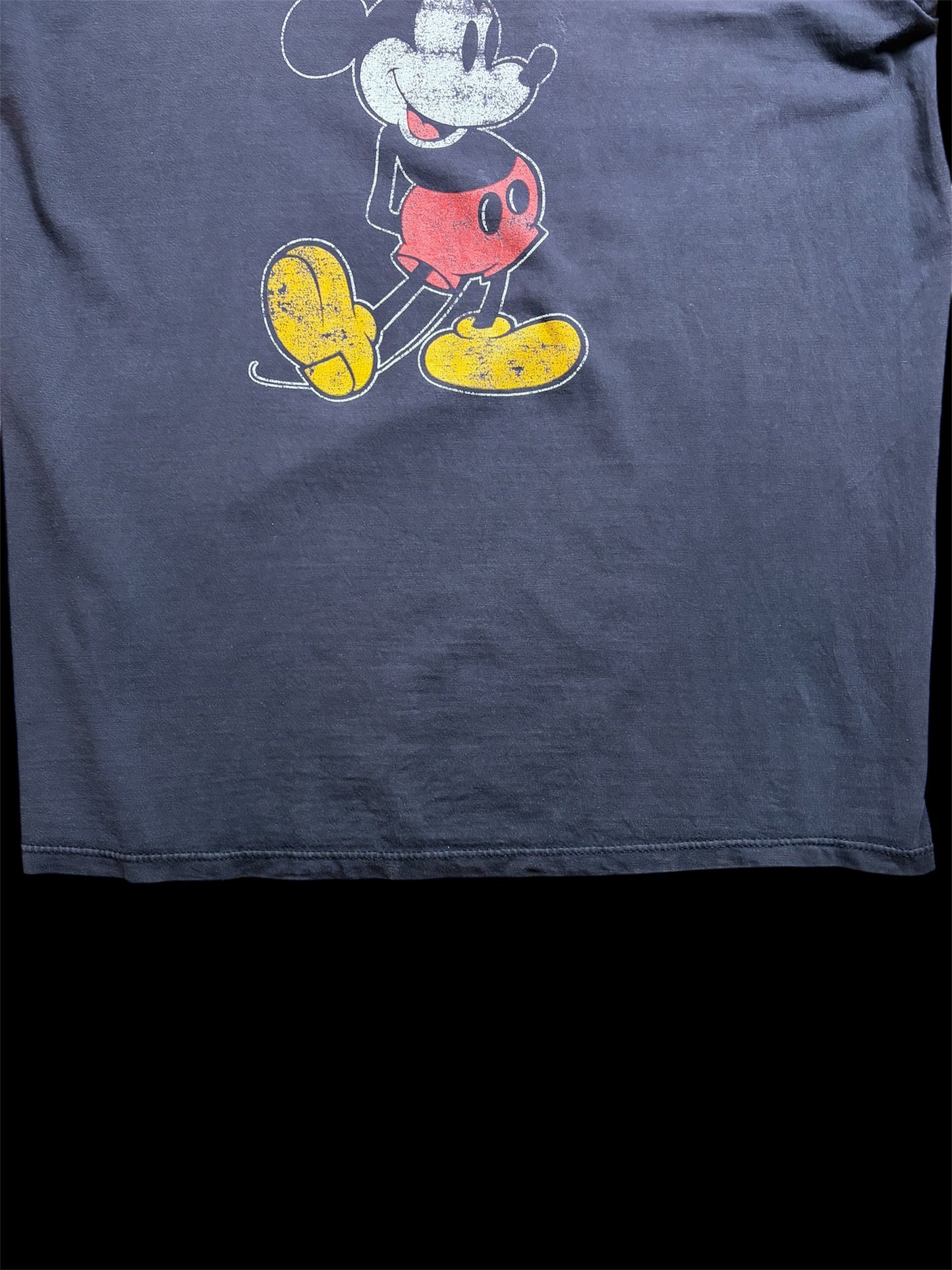 80s Disney Classic Mickey Tee XL — Walt Disney Productions Blue Tag / Made in USA