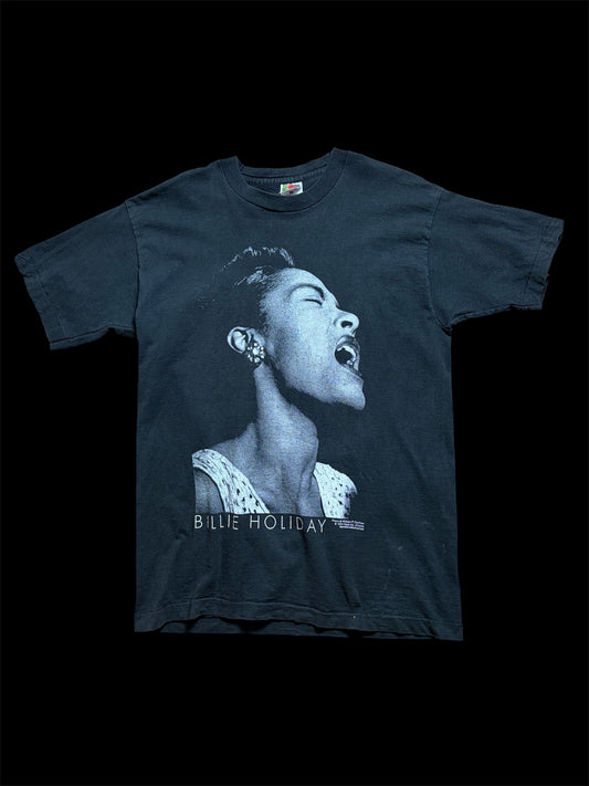 Vintage 90s Billie Holiday Photo T-Shirt — Gear Inc. Made in USA — L