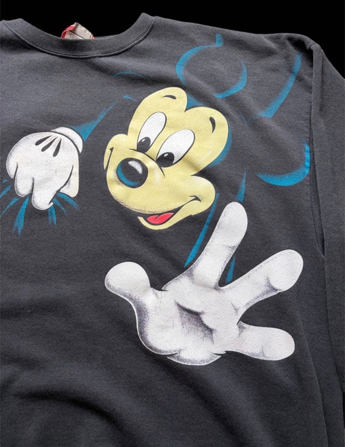 90s USA製 Disney ミッキー 両面プリント スウェット4XL