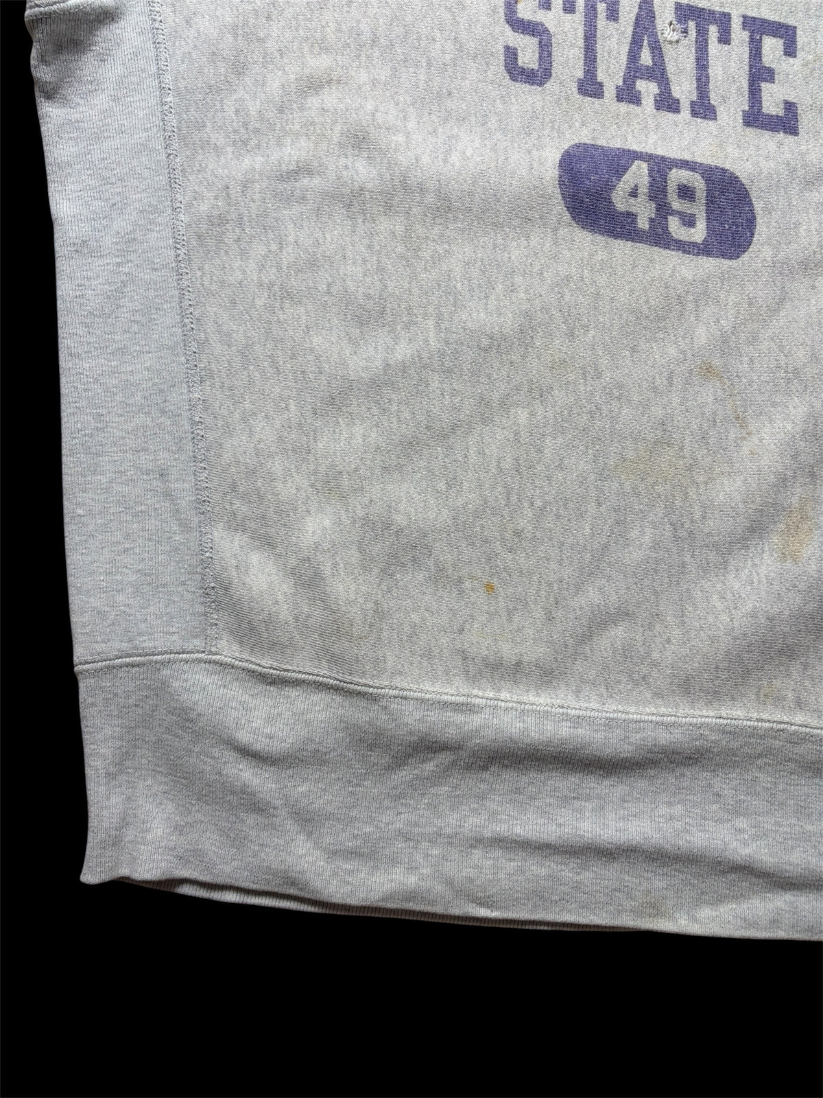70s champion reverse weave "purple water print" /colorado state /single colar tag
