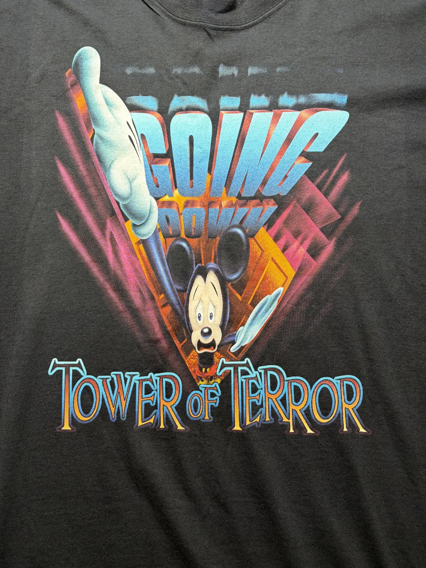 Disney official vintage T-shirt Tower of Terror デッドストック XXL