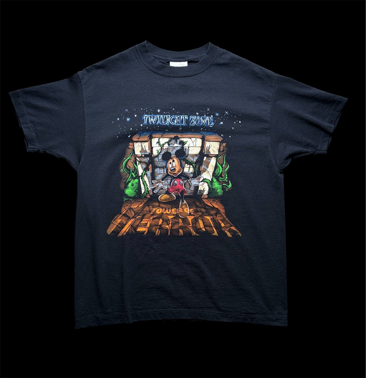 “The Twilight Zone Tower of Terror” 90s Disney official vintage T- shirt タワー・オブ・テラー
