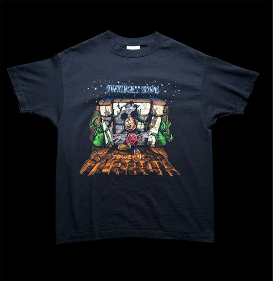 “The Twilight Zone Tower of Terror” 90s Disney official vintage T- shirt タワー・オブ・テラー