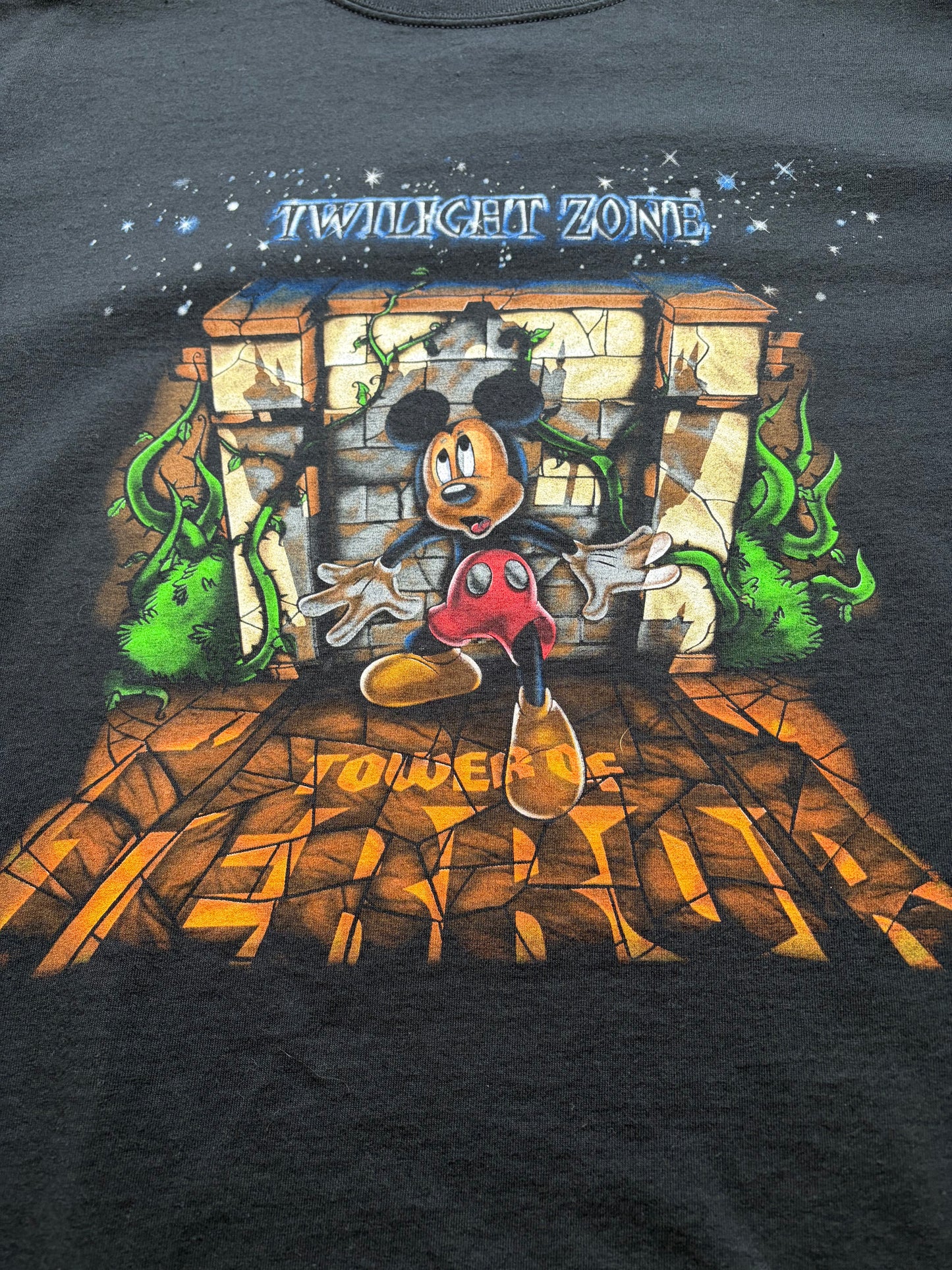 “The Twilight Zone Tower of Terror” 90s Disney official vintage T- shirt タワー・オブ・テラー