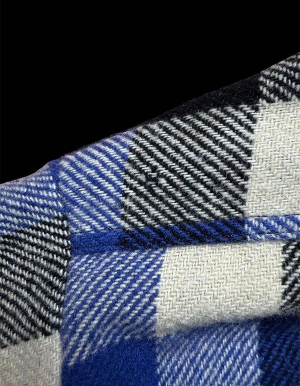 60s  VINTAGE wool  shirt ブロックチェック　シャツ　ビンテージ