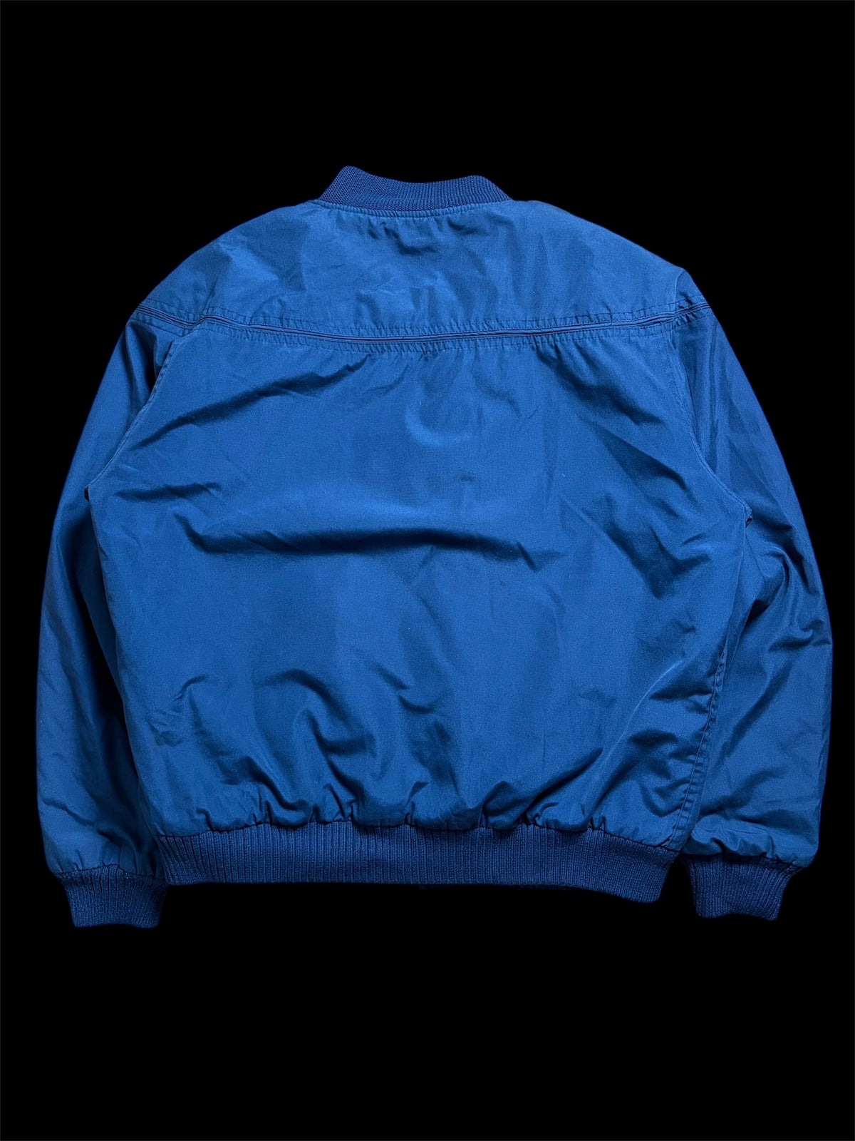80s Derby of San Francisco Quilted Paisley Lining Jacket - Navy / 42