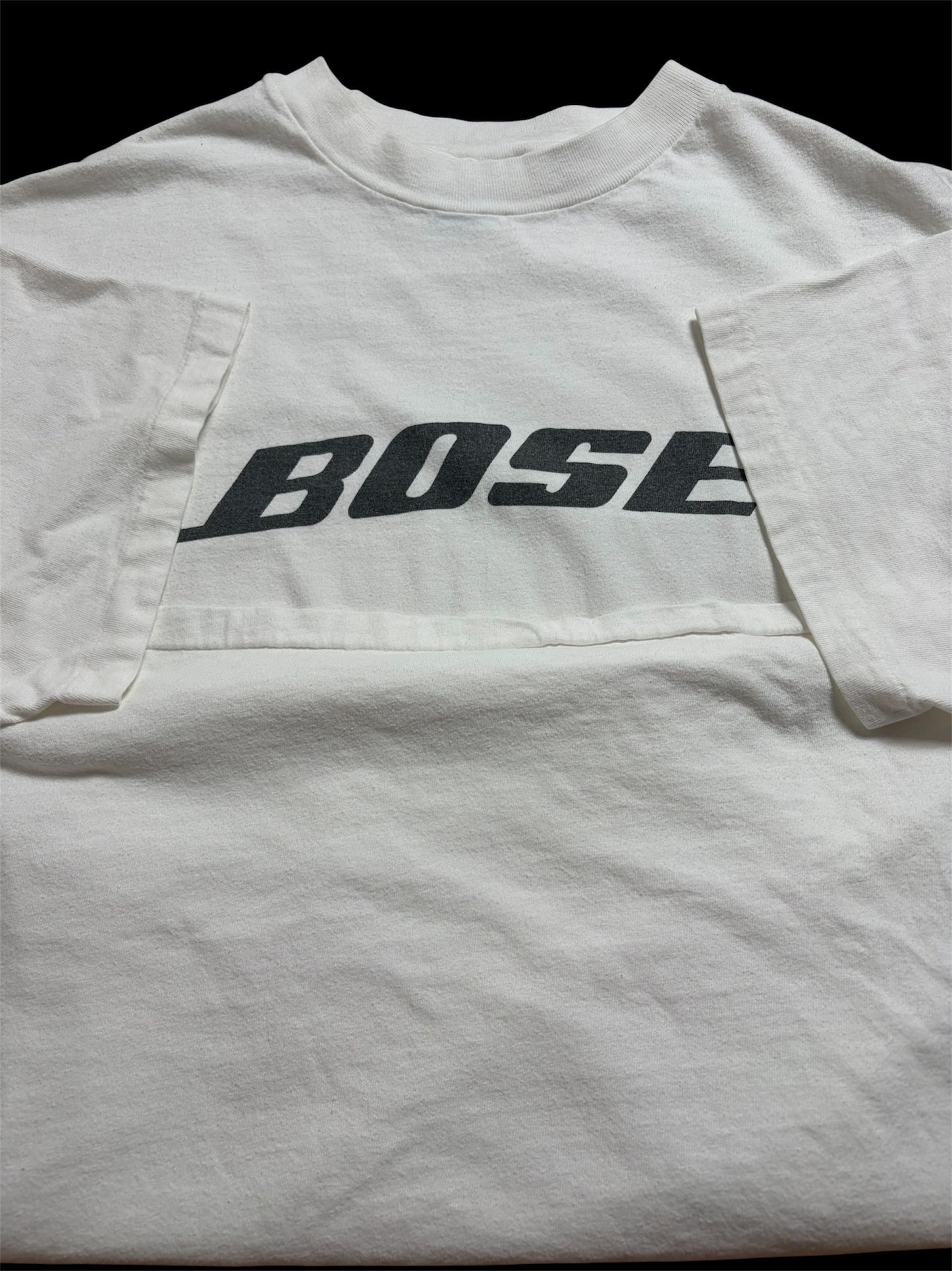 Vintage 90s BOSE Logo T-Shirt — Hanes Beefy-T Made in USA — XL
