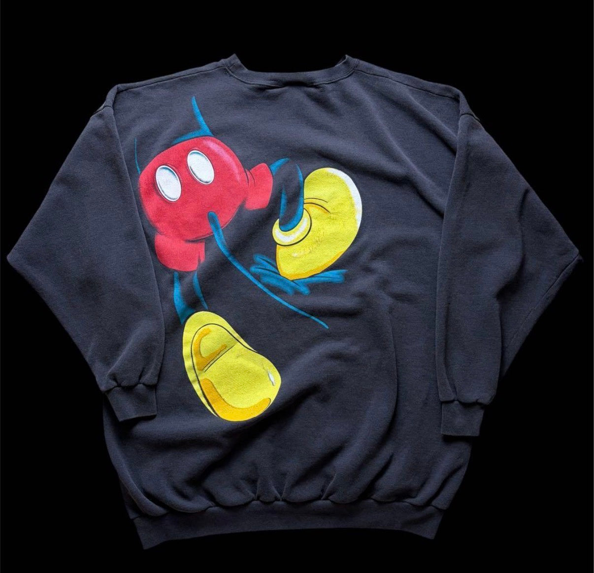 90s USA製 Disney ミッキー 両面プリント スウェット4XL