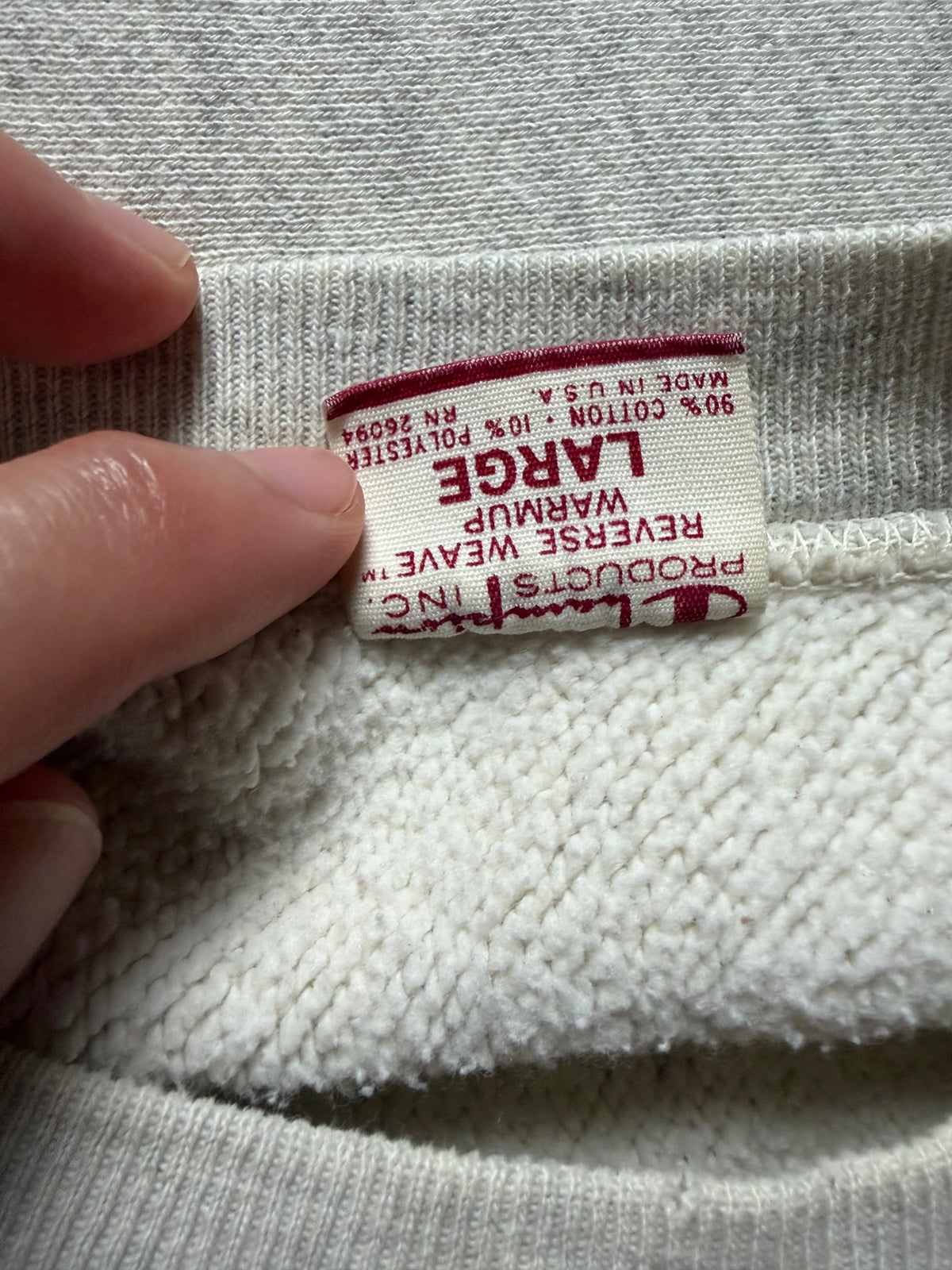 70s champion reverse weave "purple water print" /colorado state /single colar tag