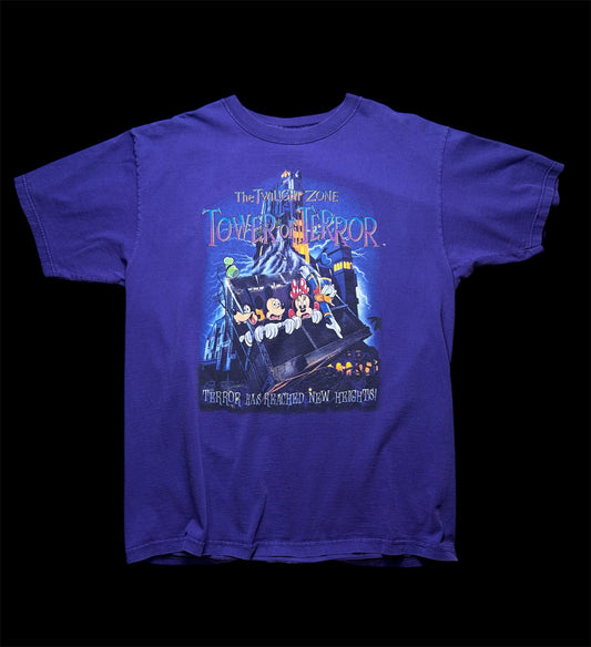 90s Disney official T- shirt tower of terror size L