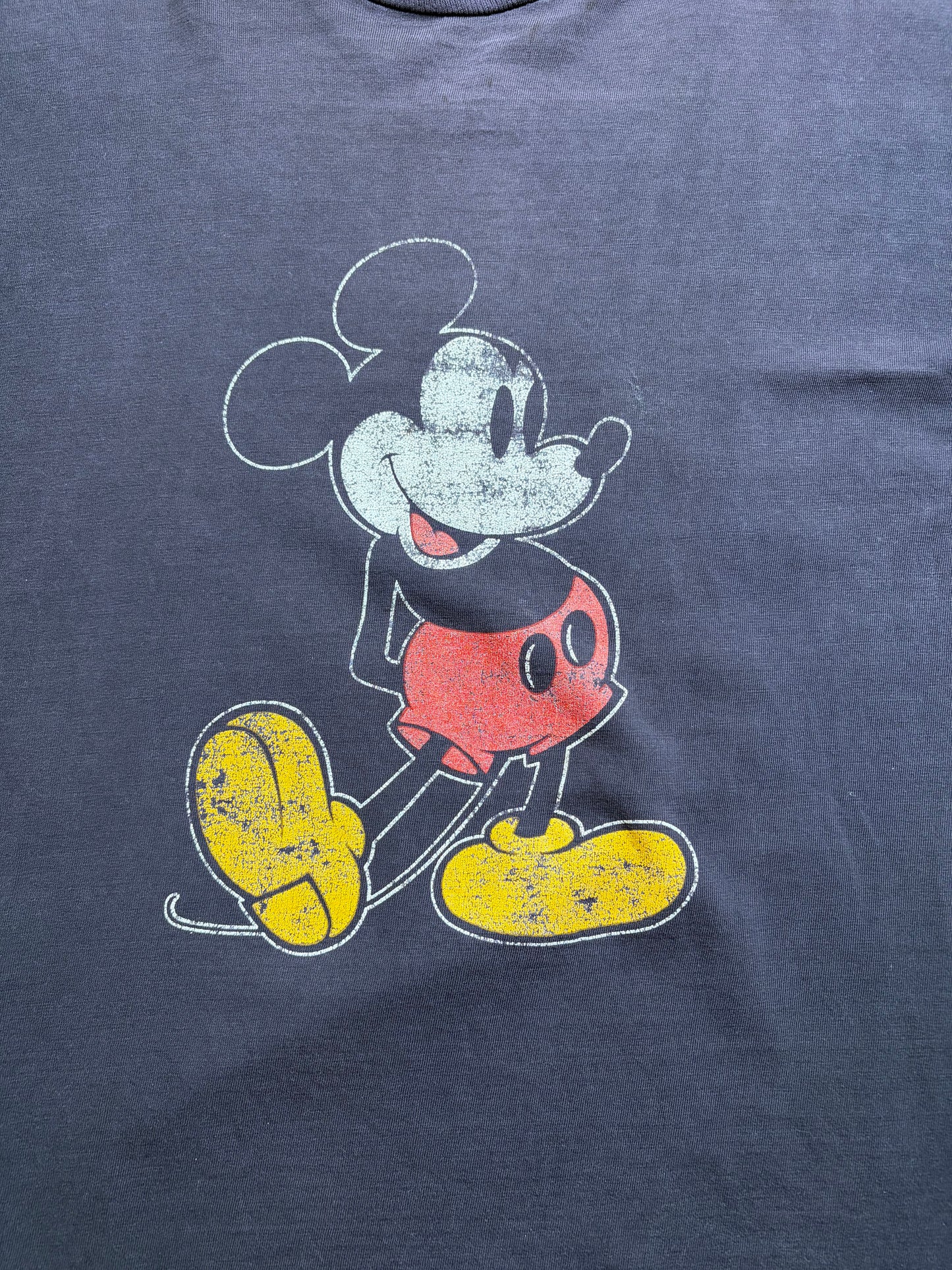 80s Disney Classic Mickey Tee XL — Walt Disney Productions Blue Tag / Made in USA
