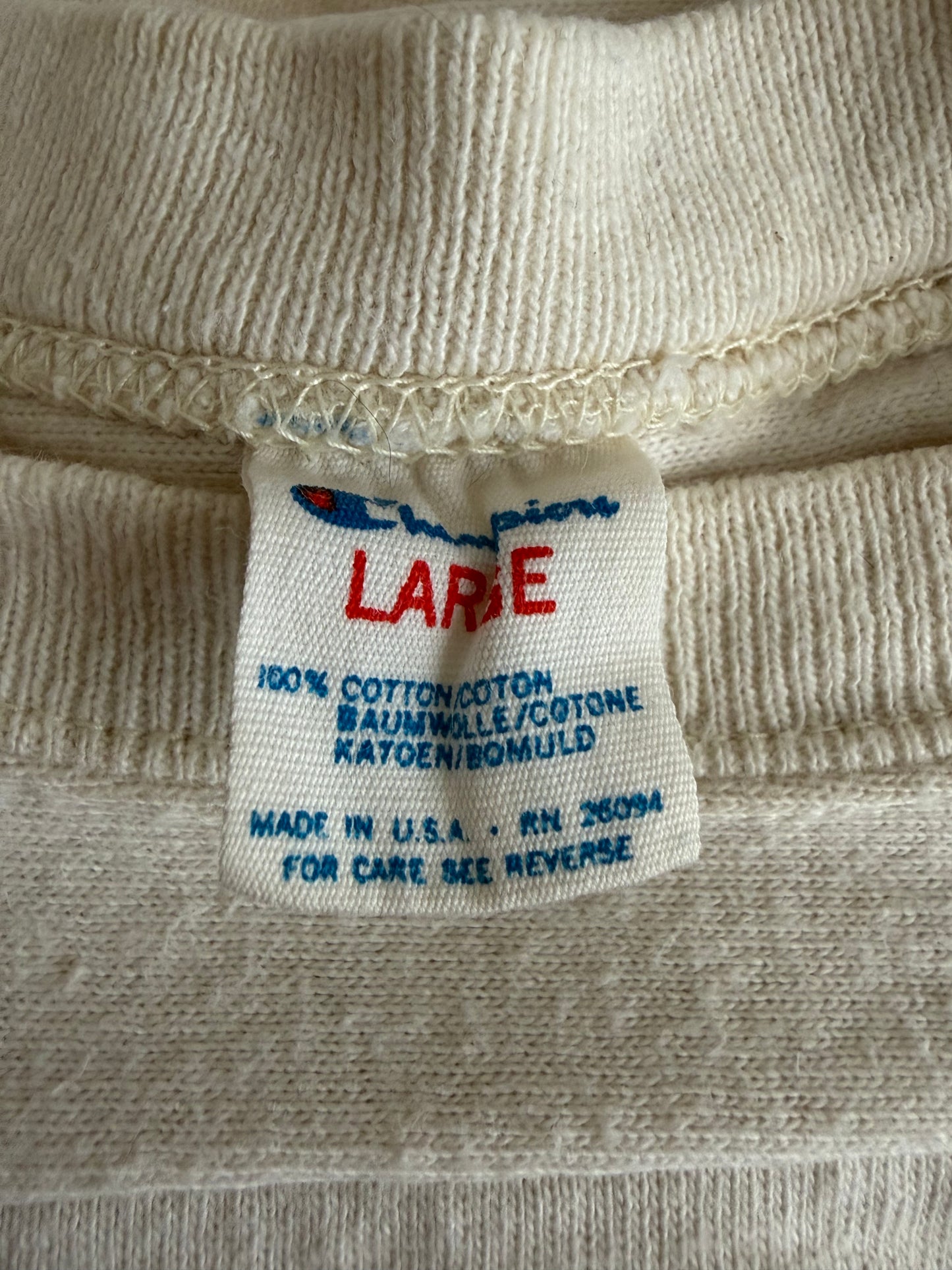 90's Champion Football Tee "LOS ANGELES RAMS" / Print Tag / Made in USA / L